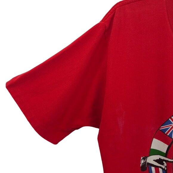 Jansport Uncle Bobs Int'l Travel Agency T Shirt Adult L Vintage Single Stitch - Picture 13 of 16